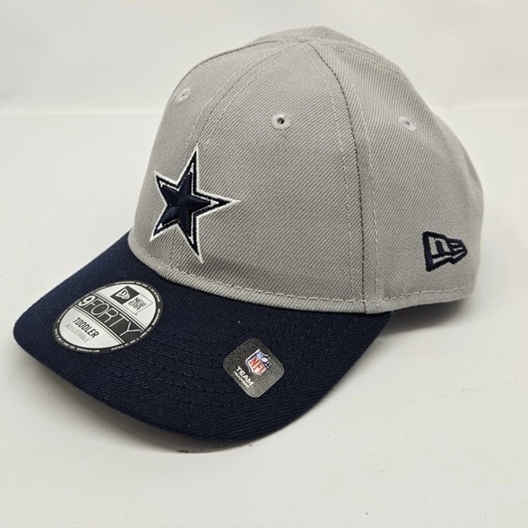Dallas Cowboys New Era 9Forty Adjustable back Grey/ Naby Youth Cap NWT - Picture 2 of 6